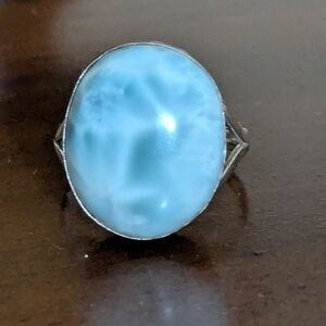 Elegant Larimar Stone Ring